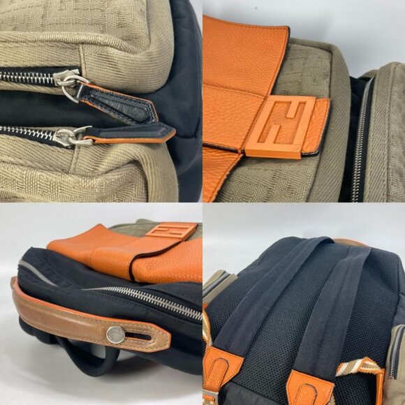 Fendi Backpack Zucca Multi 7 Vz048 Nylon Canvas Black main image 8